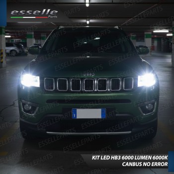 Kit LED HB3 Jeep Compass MK2 Canbus 6000K Luce Bianca