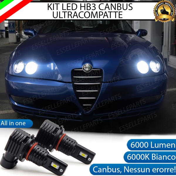 Kit LED HB3 Alfa Romeo GTV Abbaglianti Canbus 6000K Bianco