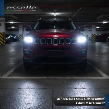 Kit LED HB3 Jeep Compass MK2 Abbaglianti Canbus 6000K Bianco