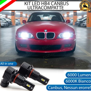 Kit LED HB4 per Bmw Z3 E36 Anabbaglianti 6000 Lumen 6000K Bianco Canbus