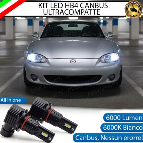 Kit LED HB4 per Mazda MX-5 MK2 Anabbaglianti 6000 Lumen...