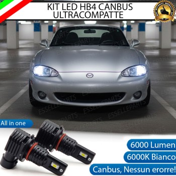 Kit LED HB4 per Mazda MX-5 MK2 Anabbaglianti 6000 Lumen 6000K Bianco Canbus