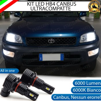 Kit LED HB4 per Toyota Rav4 MK1 Anabbaglianti 6000 Lumen 6000K Bianco Canbus