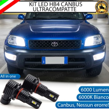 Kit LED HB4 per Toyota Rav4 MK1 Abbaglianti 6000 Lumen 6000K Bianco Canbus