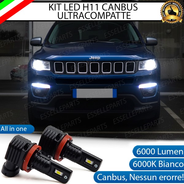 Kit Full LED H11 Jeep Compass MK2 6000 Lumen 6000K