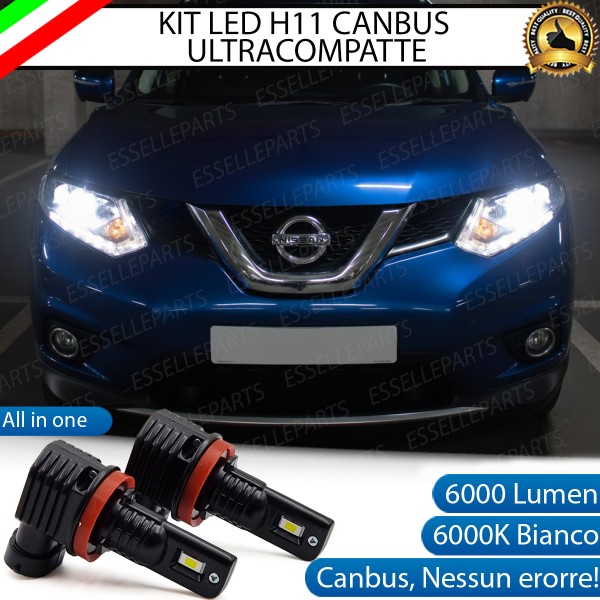 Kit Full LED H11 Nissan X-Trail MK3 6000 Lumen 6000K Canbus