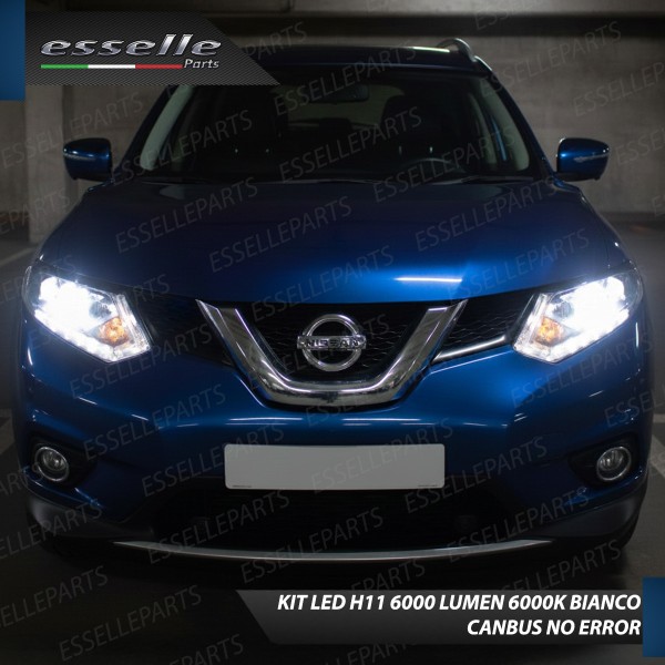 Kit Full LED H11 Nissan X-Trail MK3 6000 Lumen 6000K Canbus