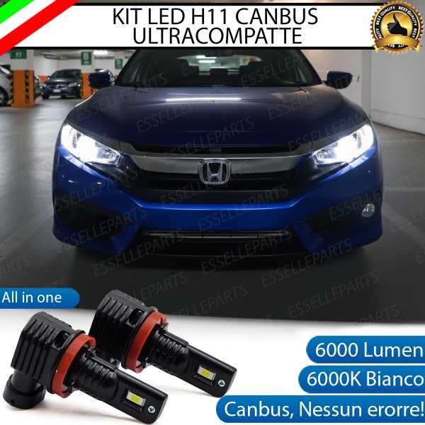 Kit Full LED H11 Honda Civic 10G 6000 Lumen 6000K Canbus