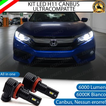 Kit Full LED H11 Honda Civic 10G 6000 Lumen 6000K Canbus