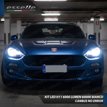 Kit Full LED H11 Fiat 124 Spider 6000 Lumen 6000K Canbus