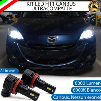 Kit Full LED H11 Mazda 5 MK2 6000 Lumen 6000K Canbus