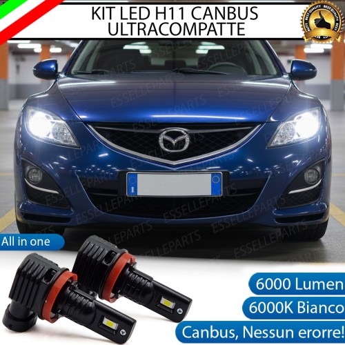 Kit Full LED H11 Mazda 6 MK2 6000 Lumen 6000K Canbus