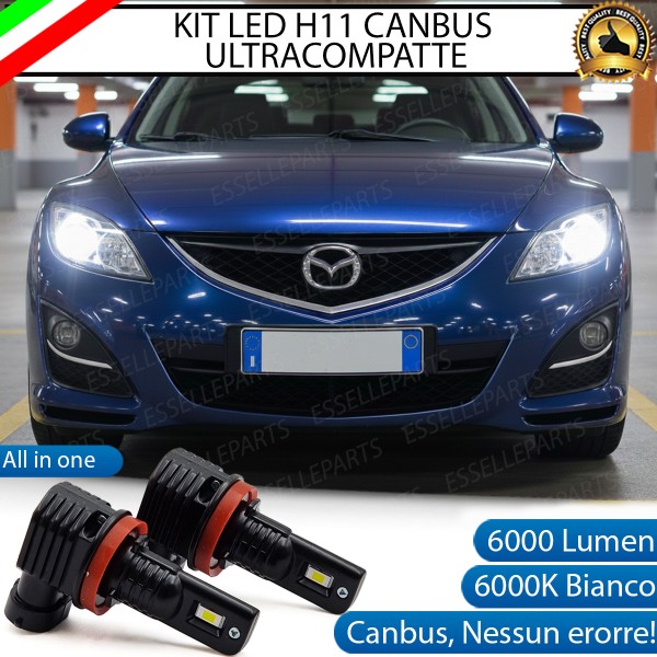 Kit Full LED H11 Mazda 6 MK2 6000 Lumen 6000K Canbus