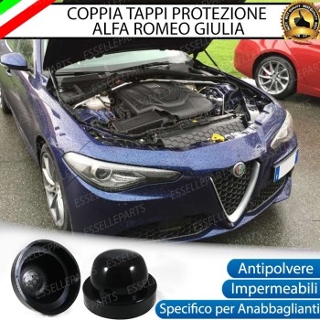 Cuffie Tappi Maggiorati Faro in Gomma per Alfa Romeo Giulia