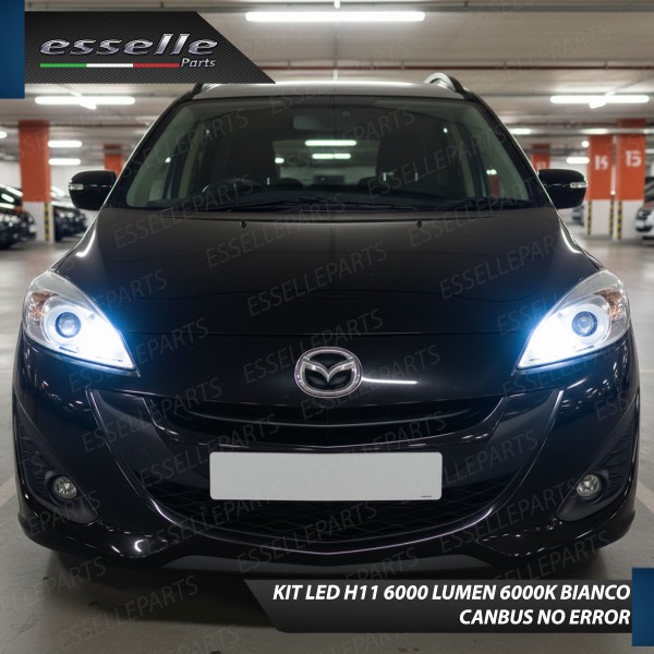 Kit LED H11 Mazda 5 MK2 Abbaglianti 6000K 6000 Lumen