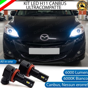 Kit LED H11 Mazda 5 MK2 Abbaglianti 6000K 6000 Lumen