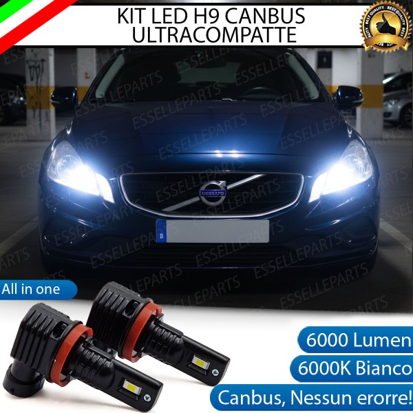 Kit LED H9 per Volvo V60 Abbaglianti 6000 Lumen...