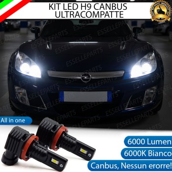 Kit LED H9 per Opel GT Abbaglianti 6000 Lumen 6000K Bianco Canbus