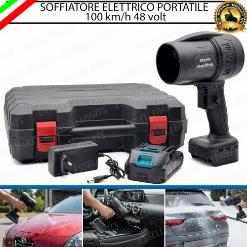 Soffiatore Professionale Auto A Batteria Asciugatura...