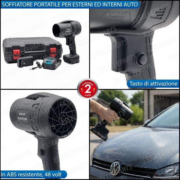 Soffiatore Professionale Auto A Batteria...