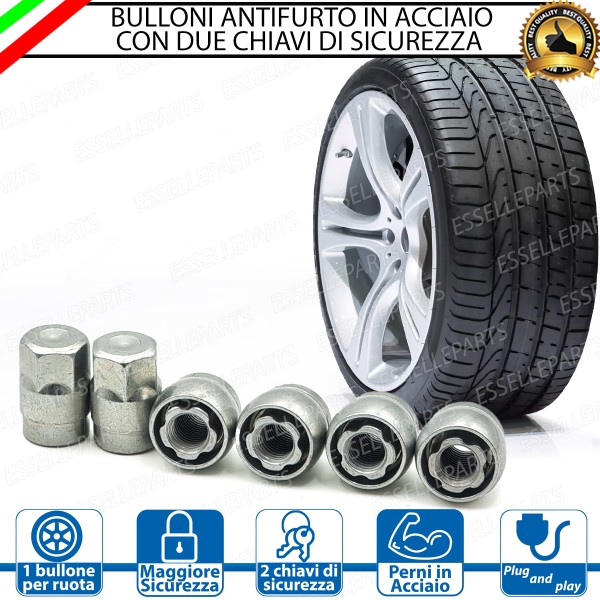Bulloni Antifurto Ruote Honda CR-Z Con Cerchi In Lega o Ferro