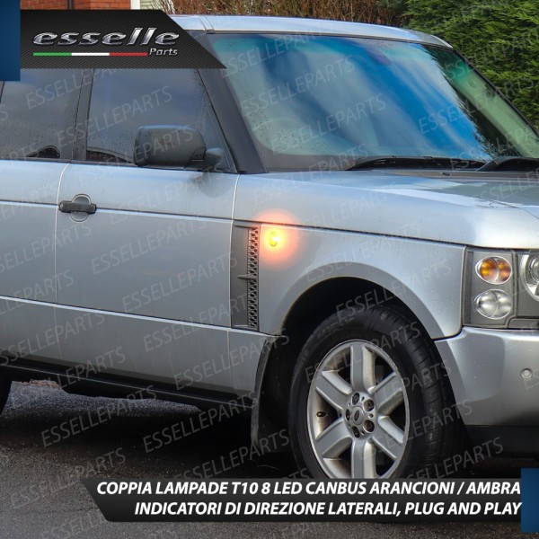 Coppia Lampade T10 W5W 8 LED per Frecce Laterali Land Rover Range Rover III