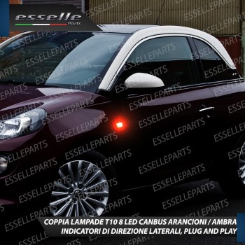 Coppia Lampade T10 W5W 8 LED per Frecce Laterali Opel Adam Coppia Lampade T10 W5W 8 LED per Frecce Laterali Opel Adam