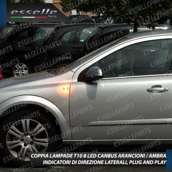 Coppia Lampade T10 W5W 8 LED per Frecce Laterali Opel Astra H Coppia Lampade T10 W5W 8 LED per Frecce Laterali Opel Astra H