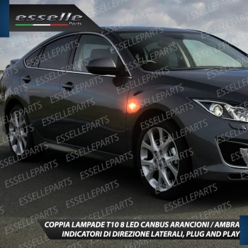 Coppia Lampade T10 W5W 8 LED per Frecce Laterali Mazda 6 II