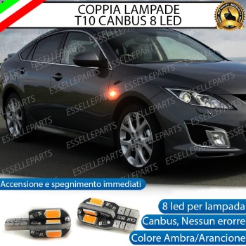 Coppia Lampade T10 W5W 8 LED per Frecce Laterali Mazda 6 II