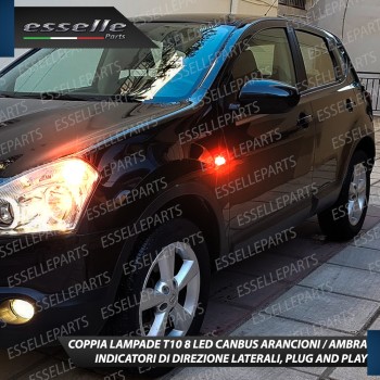 Coppia Lampade T10 8 LED Frecce Laterali Per Nissan Qashqai J10 Restyling Canbus