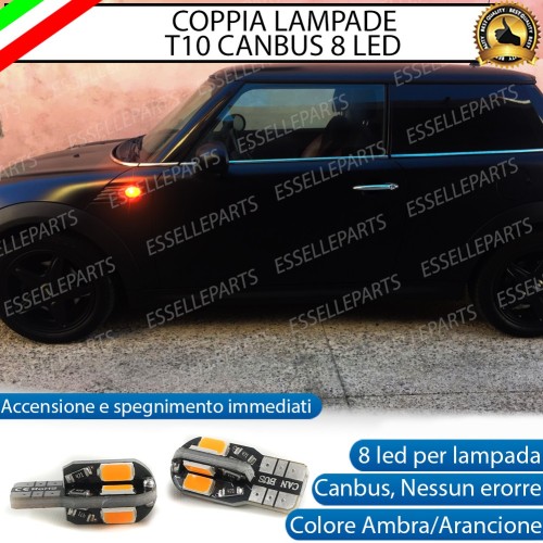 Coppia Lampade T10 W5W 8 LED per Frecce Laterali Mini Cooper R56