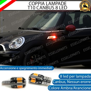 Coppia Lampade T10 W5W 8 LED per Frecce Laterali Mini Clubman R55