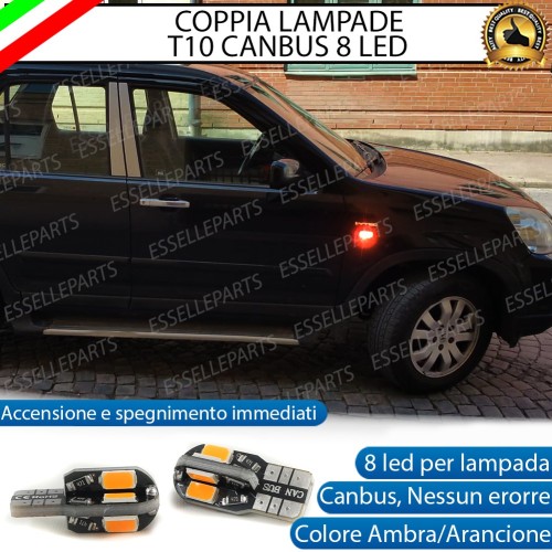 Coppia Lampade T10 W5W 8 LED per Frecce Laterali Honda CR-V II