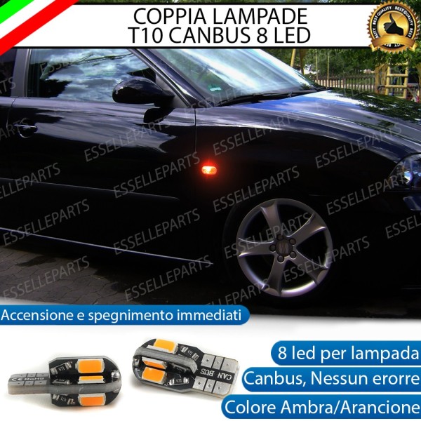 Coppia Lampade T10 W5W 8 LED per Frecce Laterali Seat Ibiza 6L