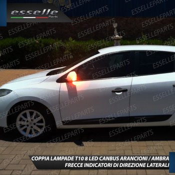Coppia Lampade T10 W5W 8 LED per Frecce Laterali Renault Megane 3
