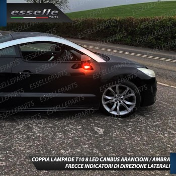 Coppia Lampade T10 W5W 8 LED per Frecce Laterali Peugeot RCZ