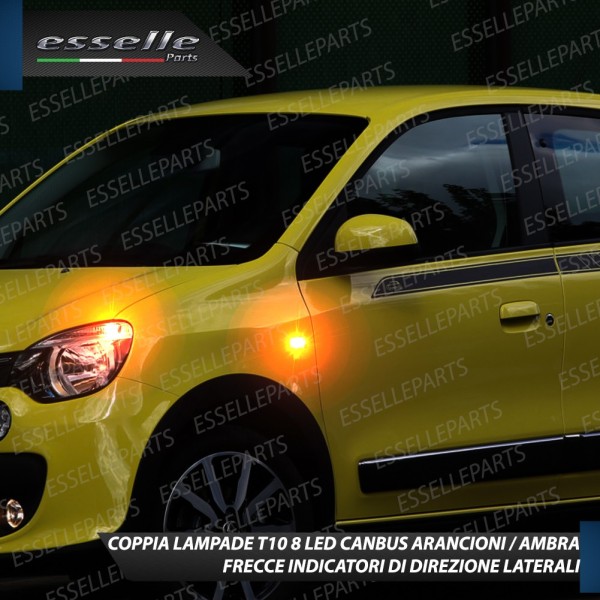 Coppia Lampade T10 W5W 8 LED per Frecce Laterali Renault Twingo 3