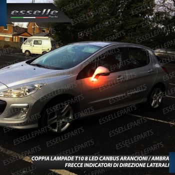 Coppia Lampade T10 W5W 8 LED per Frecce Laterali Peugeot 308 308 CC Coppia Lampade T10 W5W 8 LED per Frecce Laterali Peugeot 308 308 CC