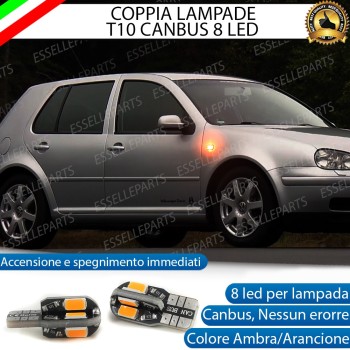 Coppia Lampade T10 W5W 8 LED per Frecce Laterali Volkswagen Golf 4 Coppia Lampade T10 W5W 8 LED per Frecce Laterali Volkswagen Golf 4