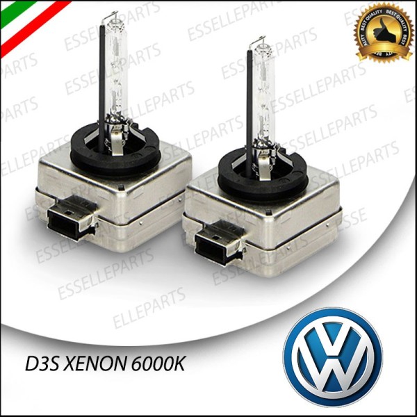 Coppia lampade ricambio D3S Xenon 6000K bianco Ghiaccio per VW Sportsvan Dal 2017