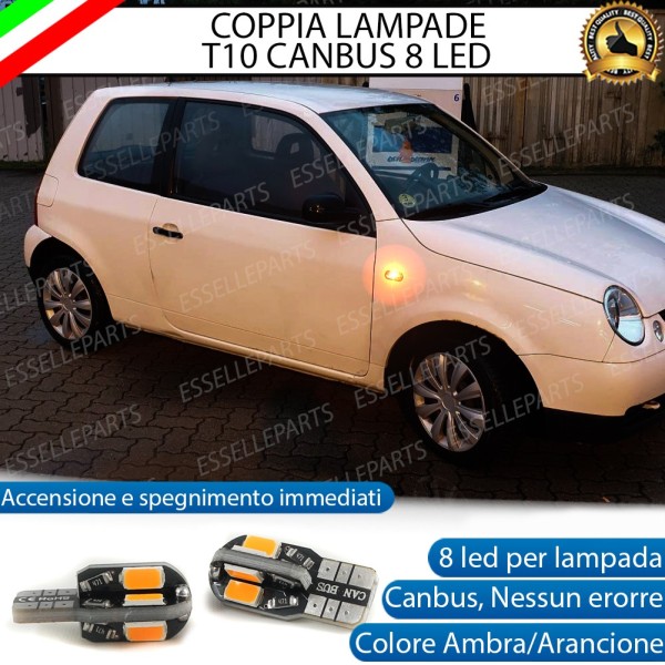Coppia Lampade T10 W5W 8 LED per Frecce Laterali Volkswagen Lupo