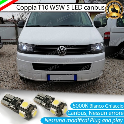 Coppia Luci Posizione LED Per VW Multivan Transporter T5 Restyling Canbus 6000K