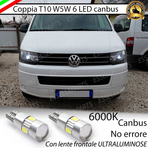 Luci posizione T10 W5W 6 LED Canbus