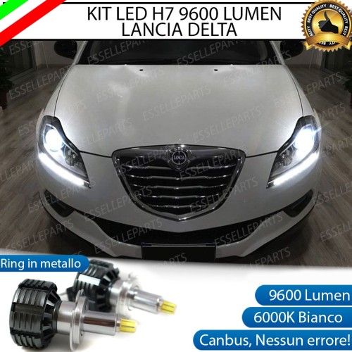 Kit Full LED H7 9600 Lumen 6000K bianco Anabbaglianti Lancia Delta
