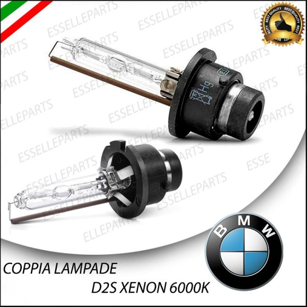 Coppia lampade ricambio D2S Xenon 6000K bianco BMW Serie 5 E39 dal 09/2000