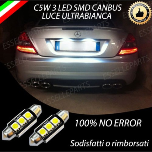 Luci targa 3 LED Canbus