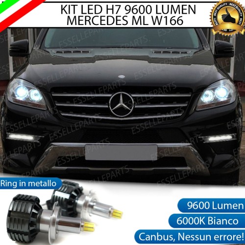 Kit Full LED H7 9600 LUMEN Anabbaglianti MERCEDES ML W166