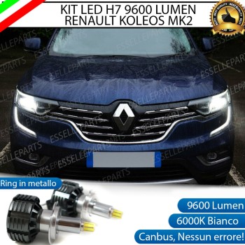 Kit Full LED H7 9600 LUMEN Anabbaglianti RENAULT KOLEOS II