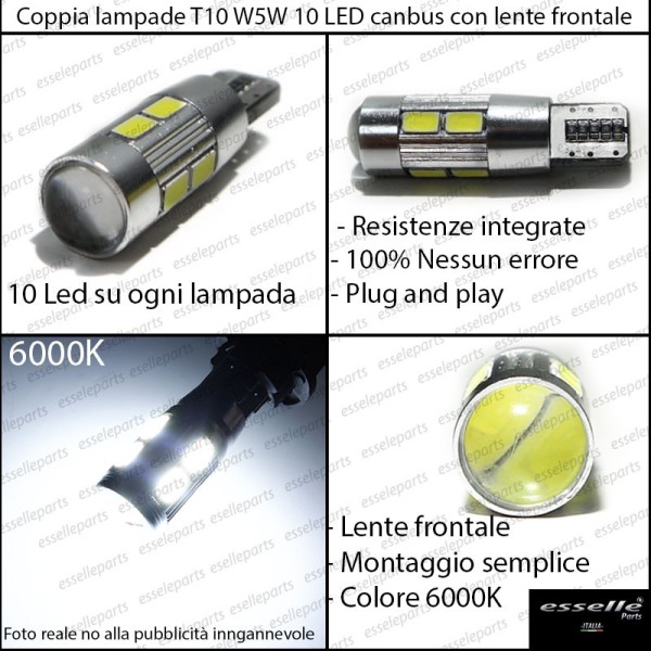 Luci Posizione Led Canbus Alfa Romeo 159 6000K Luce Bianca No Error